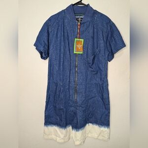 NWT Houston White x Target Women's Denim Loose Jumpsuit Rompers Shortalls Size S